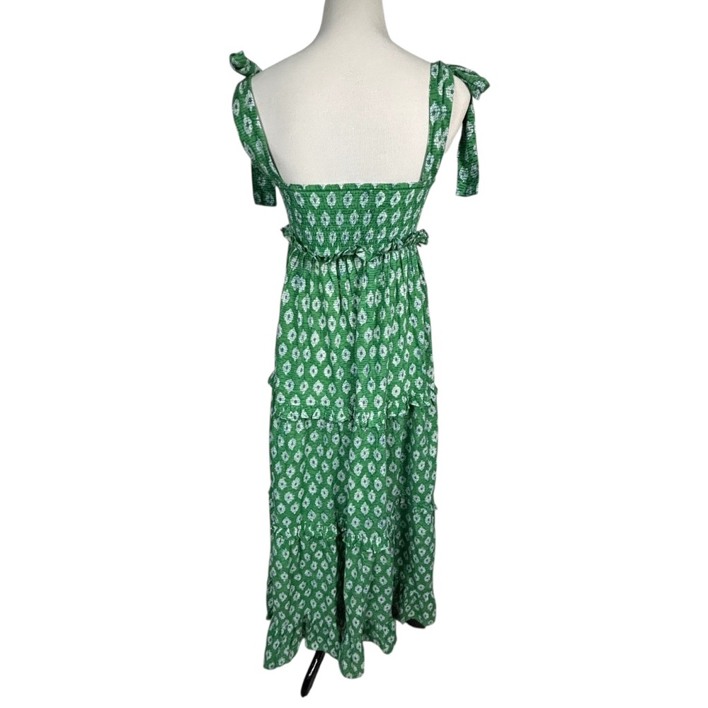 Anna Cate Eliza Green Maxi Dress Floral Summer Boho Size XS - Picture 2 of 7